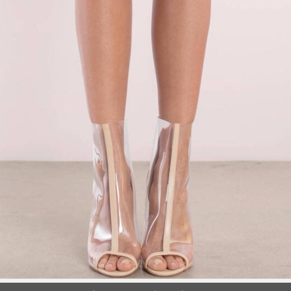 Steve Madden Translucent Booties, 10